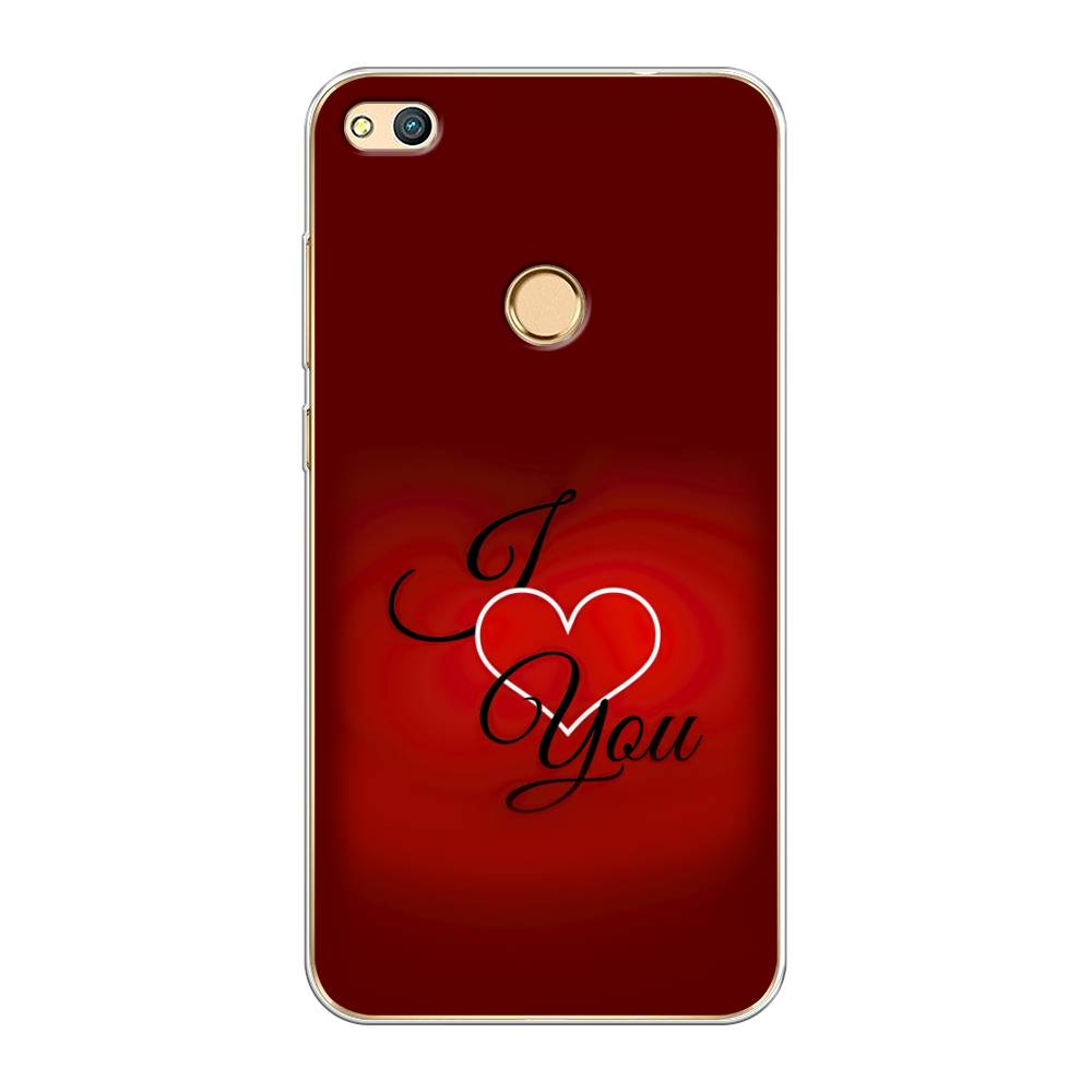 

Чехол Awog на Honor 8 Lite "I love you 3", Красный;черный, 63950-6