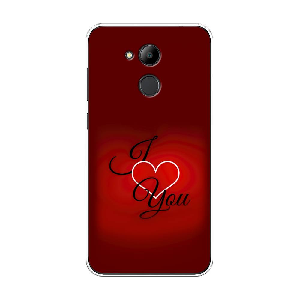 

Чехол Awog на Honor 6C Pro "I love you 3", Красный;черный, 63850-6