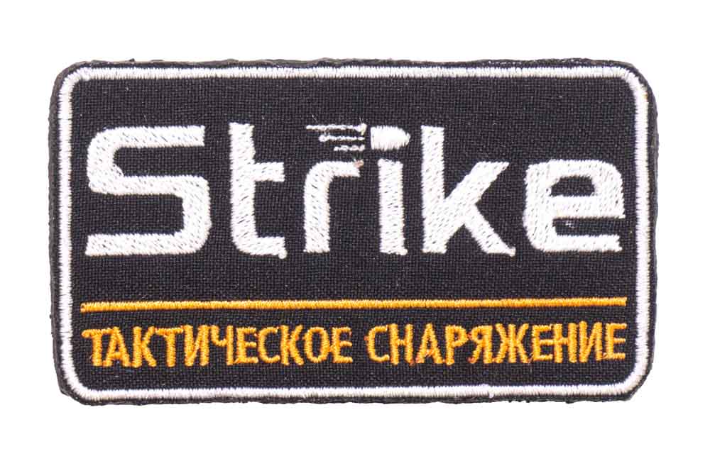 Нашивка Strike тактическое снаряжение 80 мм 600011597464 черный