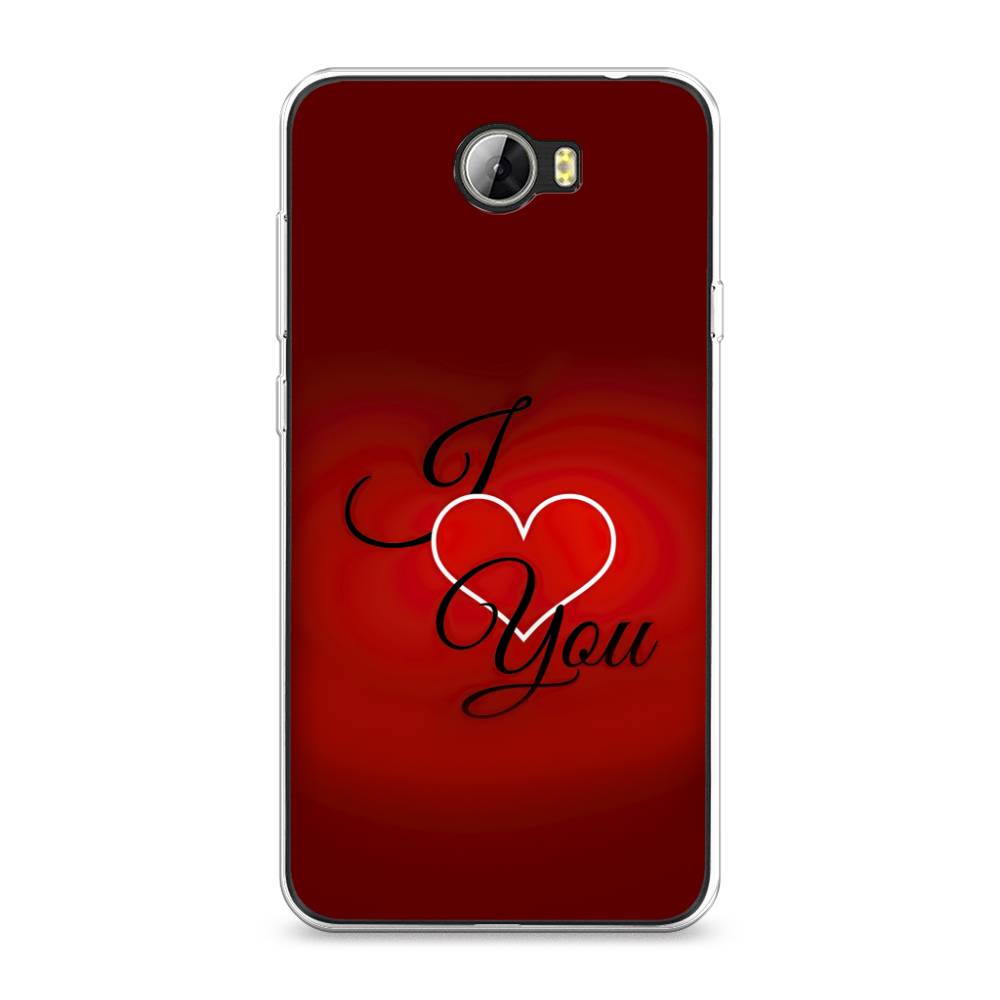 

Чехол Awog на Honor 5A "I love you 3", Красный;черный, 60350-6