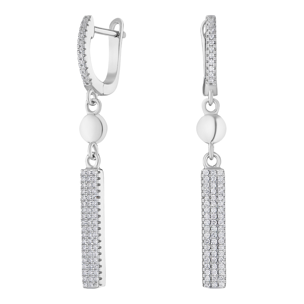 

Серьги из серебра с фианитом ЮВЕЛИР КАРАТ B15394-E, B15394-E