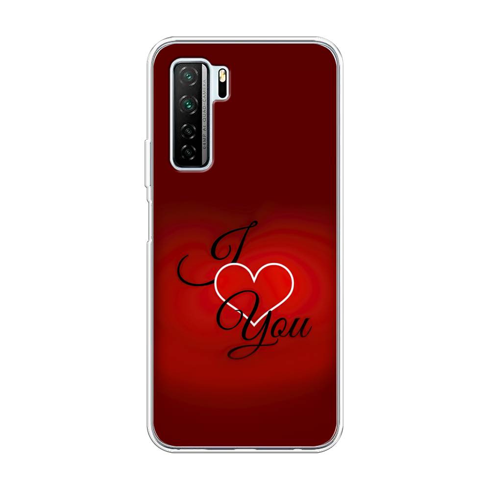 

Чехол Awog на Honor 30S (Global) "I love you 3", Красный;черный, 6102850-6