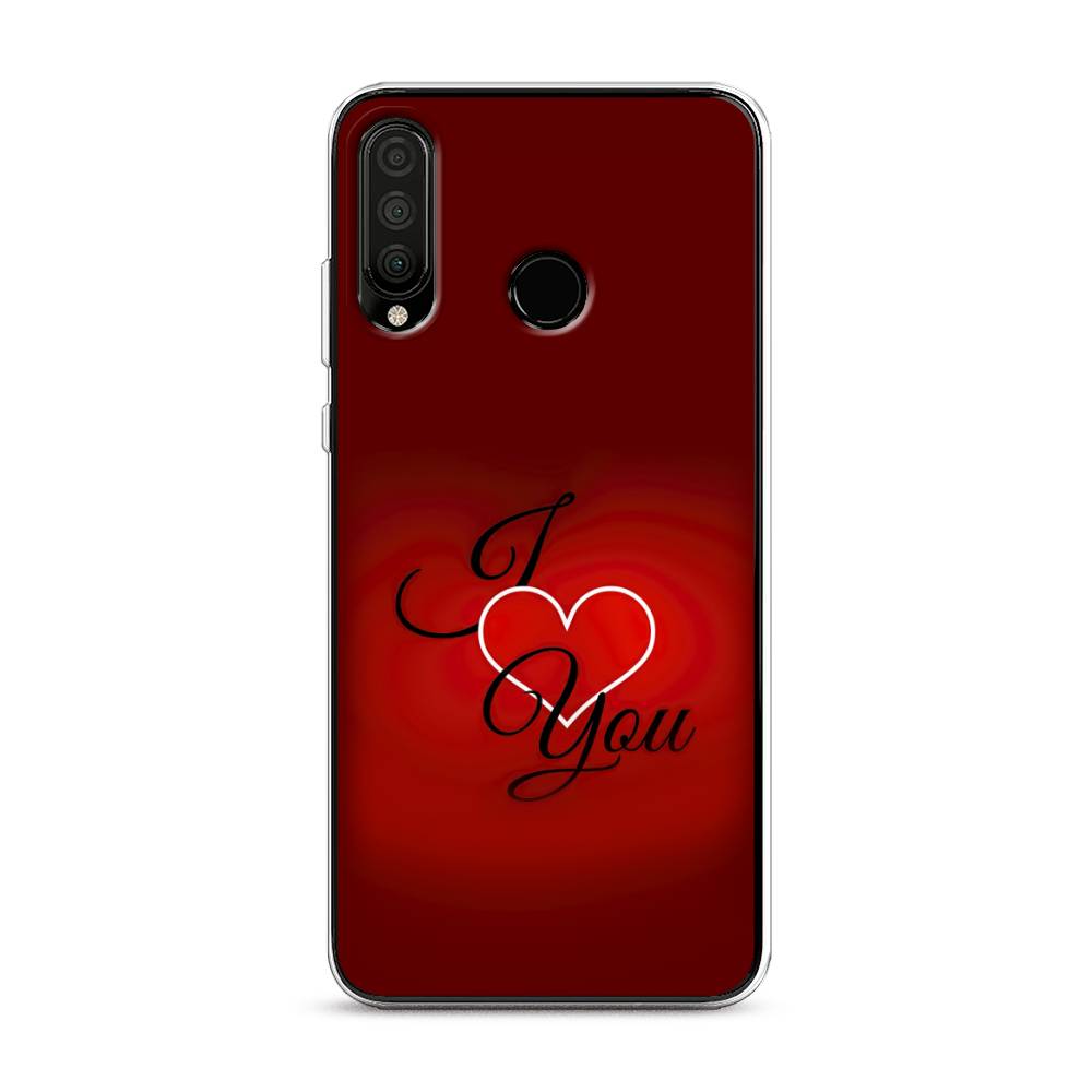 

Чехол Awog на Honor 20S "I love you 3", Красный;черный, 610750-6