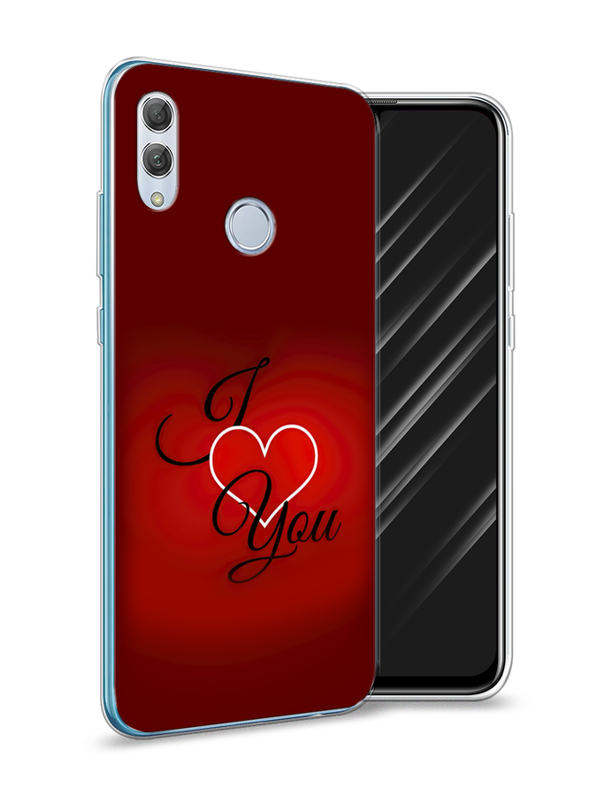 

Чехол Awog на Honor 10 Lite "I love you 3", Красный;черный, 67550-6