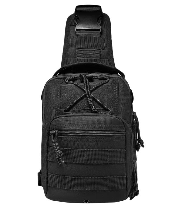 

Тактическая сумка через плечо HIKE BAG black, Черный