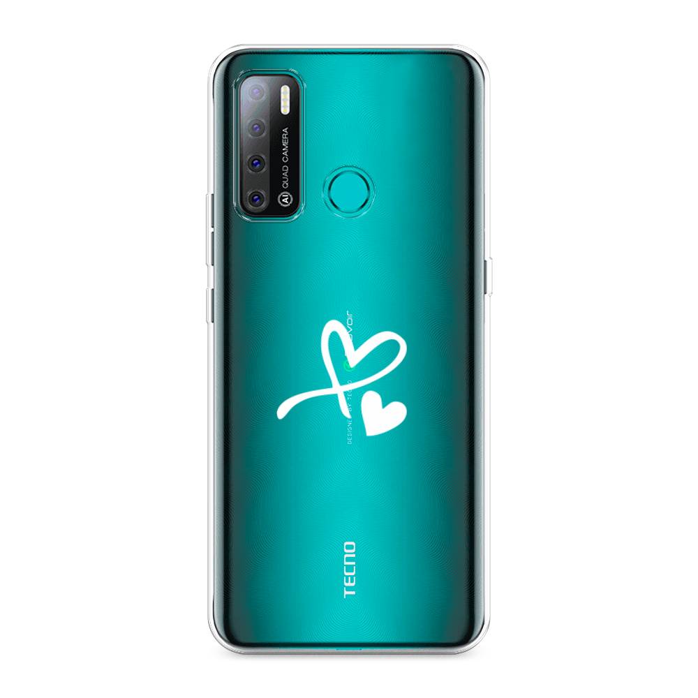 

Чехол Awog на Tecno Pouvoir 4 "Сердечко минимализм", Разноцветный, 300350-6