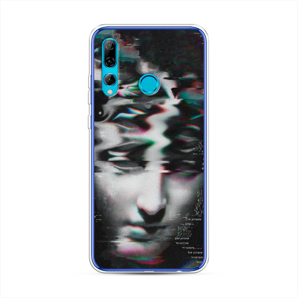 

Чехол Awog на Huawei P Smart Plus 2019 "Glitch Art", Серый, 69250-9