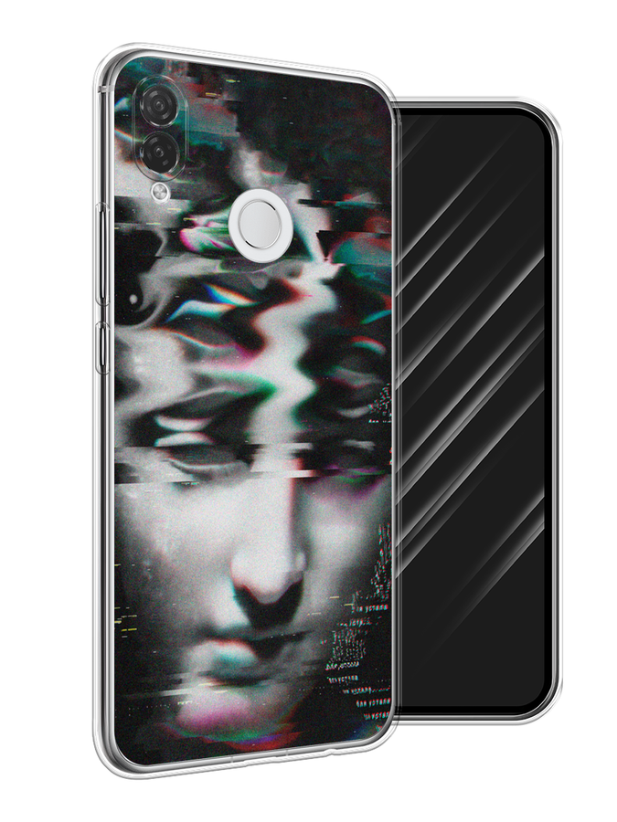 

Чехол Awog на Huawei P Smart Plus "Glitch Art", Серый, 68250-9