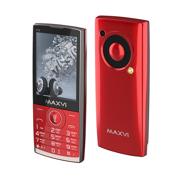 

Мобильный телефон Maxvi Wine Red (P19 Wine Red)