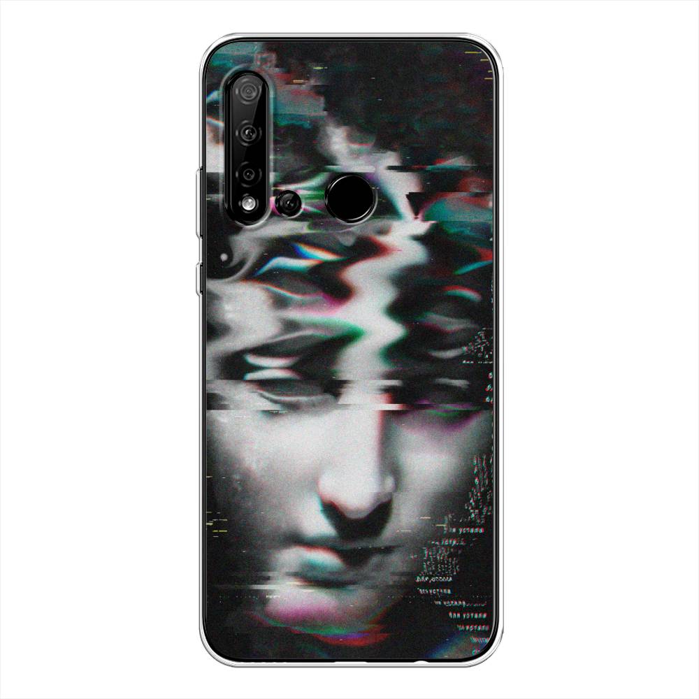 

Чехол Awog на Huawei Nova 5i "Glitch Art", Серый, 69850-9