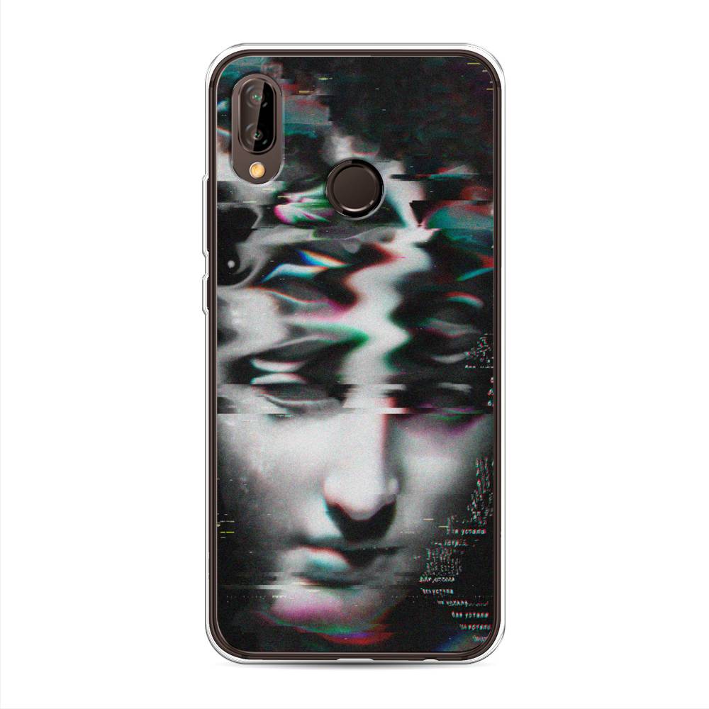 

Чехол Awog на Huawei Nova 3 "Glitch Art", Серый, 66150-9