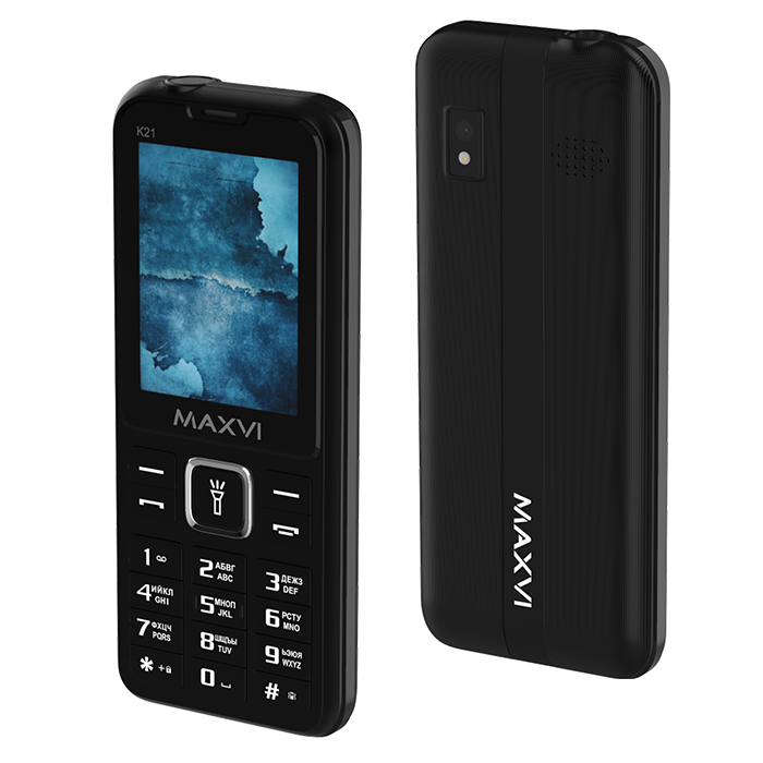 

Мобильный телефон Maxvi Black (K21 Black)