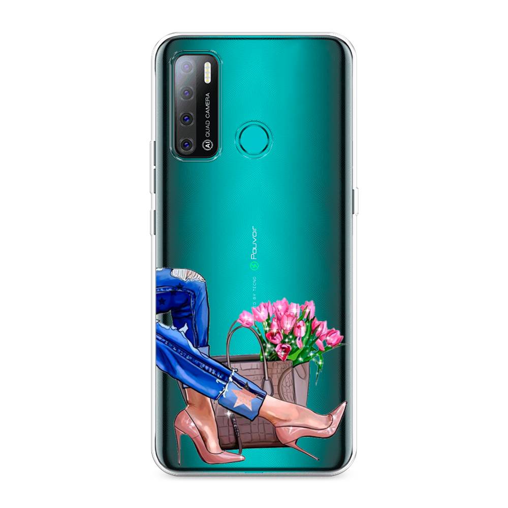 

Чехол Awog на Tecno Pouvoir 4 "Каблучки", Разноцветный, 300350-7