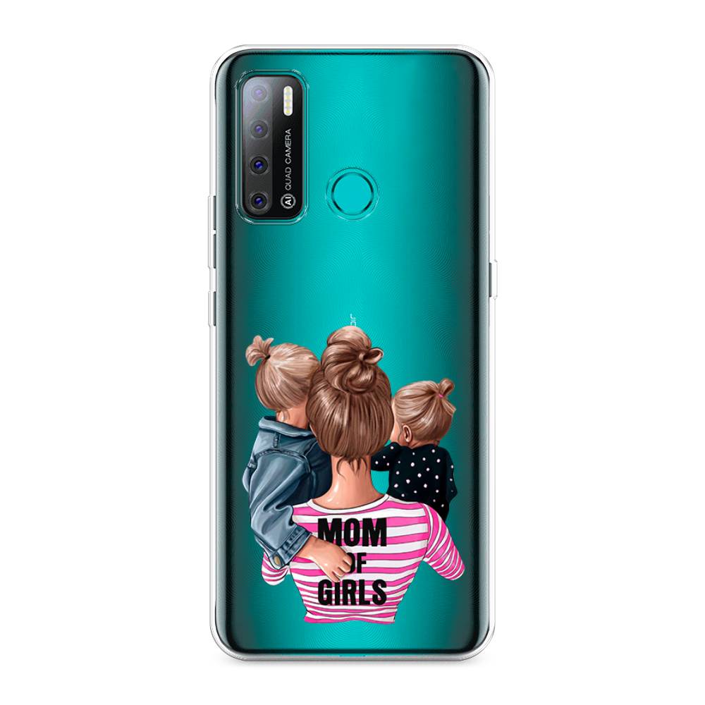 

Чехол Awog на Tecno Pouvoir 4 "Mom of Girls", Разноцветный, 300350-6