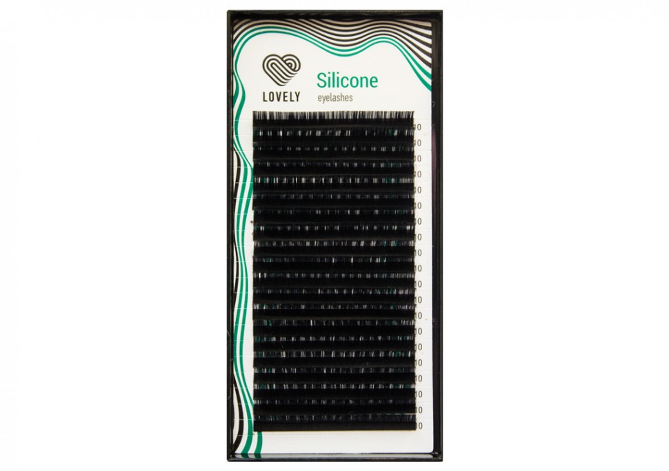

Ресницы Lovely черные серия Silicone 20 линий MIX CC 0,12 7-12