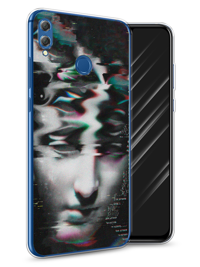 

Чехол Awog на Honor 8X "Glitch Art", Серый, 66750-9