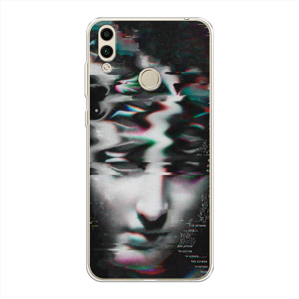 

Чехол Awog на Honor 8C "Glitch Art", Серый, 67150-9