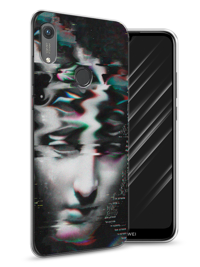 

Чехол Awog на Honor 8A (8A Pro/Prime) "Glitch Art", Серый, 68750-9