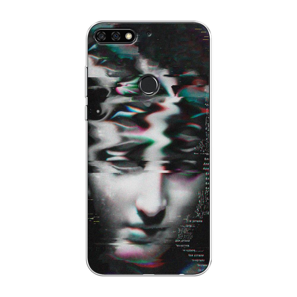 

Чехол Awog на Honor 7C Pro "Glitch Art", Серый, 65550-9