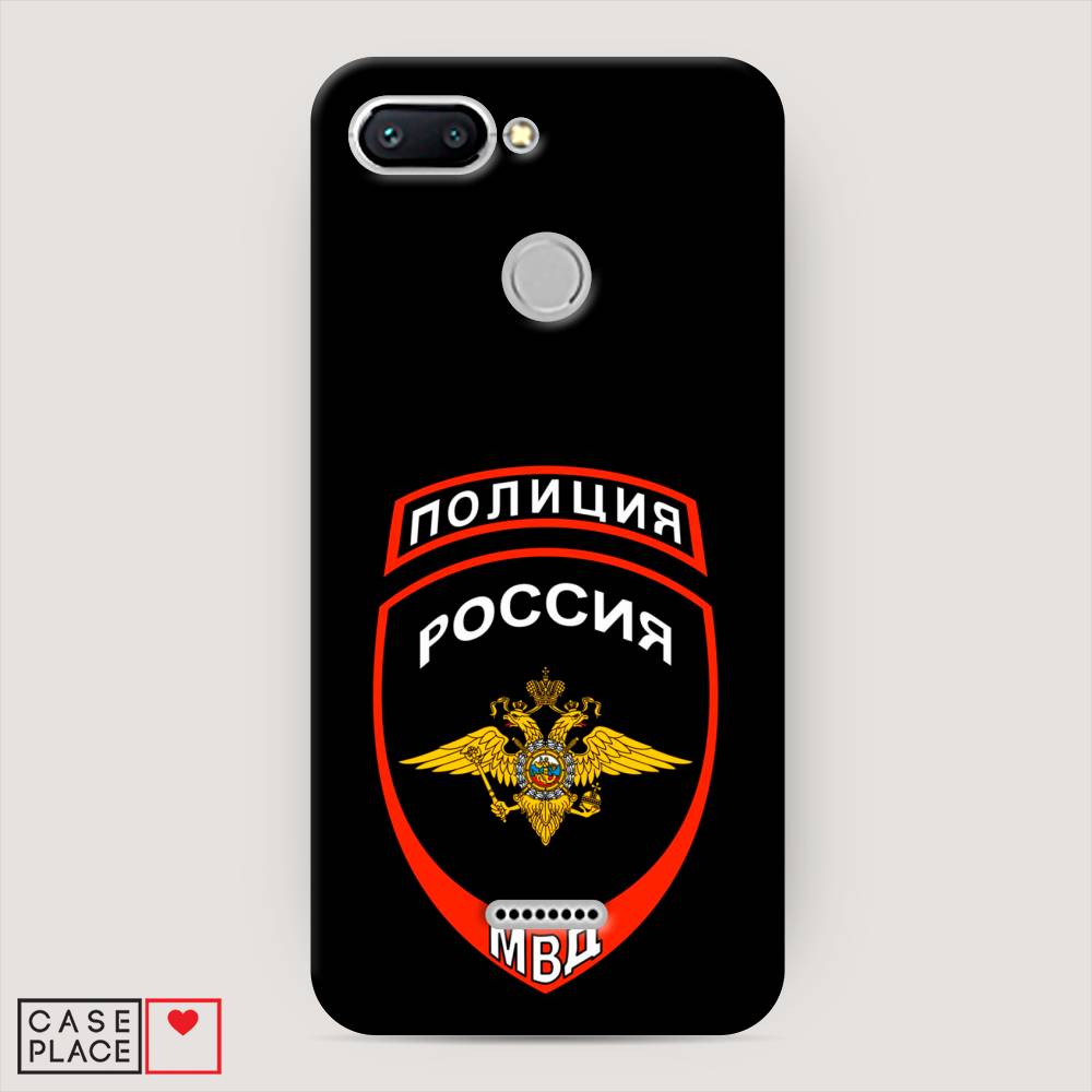 

Пластиковый чехол "Полиция шеврон" на Xiaomi Redmi 6