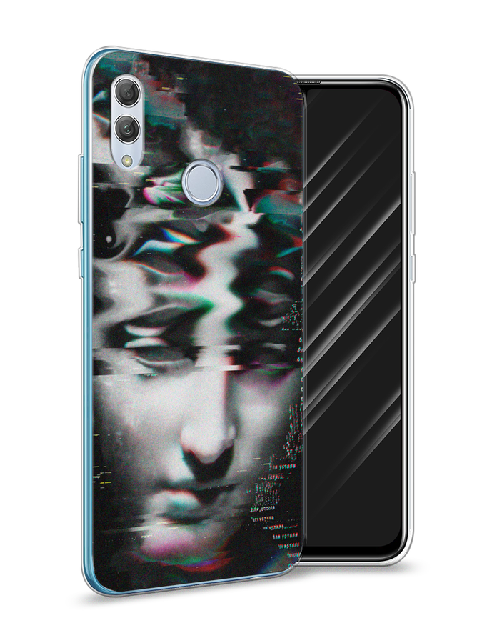 

Чехол Awog на Honor 10 Lite "Glitch Art", Серый, 67550-9
