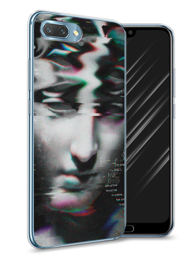 

Чехол Awog на Honor 10 "Glitch Art", Серый, 65350-9