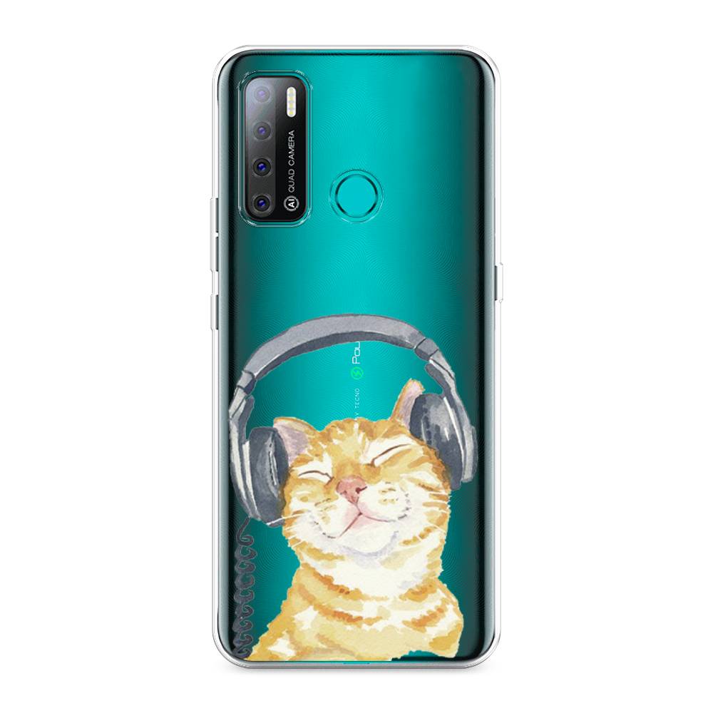

Чехол Awog "Кот меломан" для Tecno Pouvoir 4