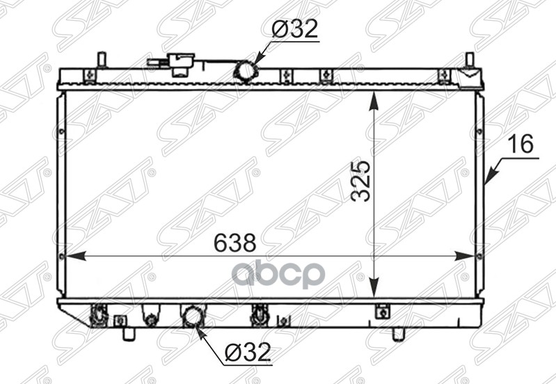 

SAT Радиатор DAIHATSU PYZAR 96-02/CHARADE 93-98