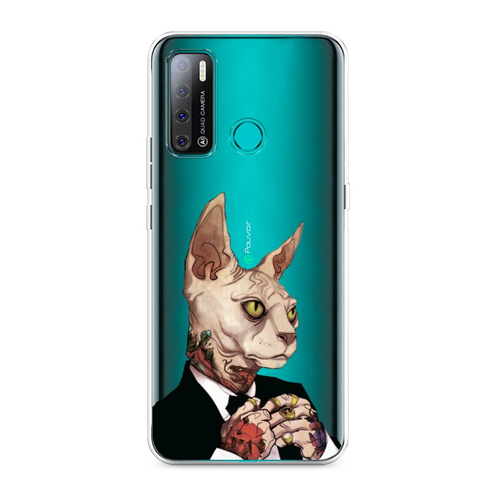 

Чехол Awog на Tecno Pouvoir 4 "Татуированный сфинкс", Разноцветный, 300350-7
