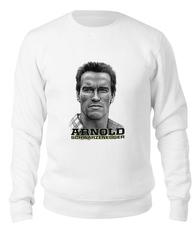 

Свитшот унисекс Printio Arnold schwarzenegger белый XS, Arnold schwarzenegger