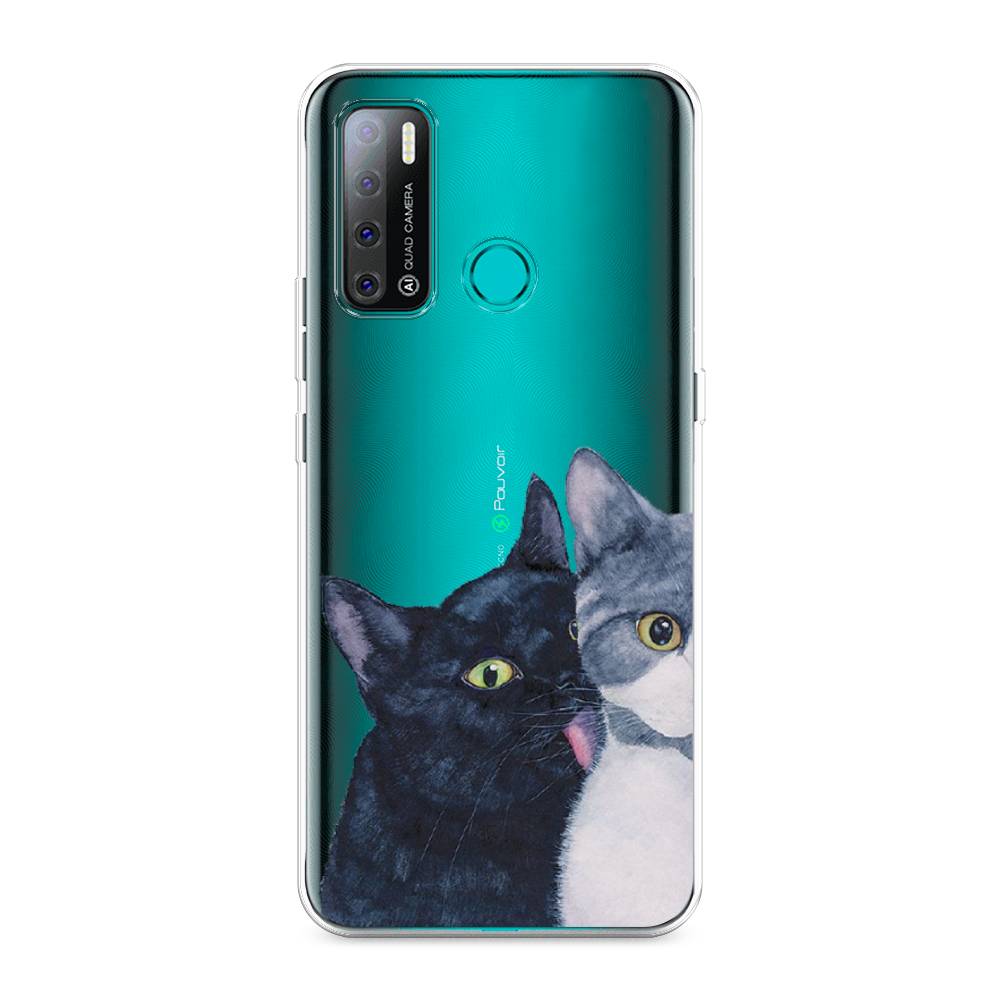 

Чехол Awog на Tecno Pouvoir 4 "Кошачья любовь", Разноцветный, 300350-1