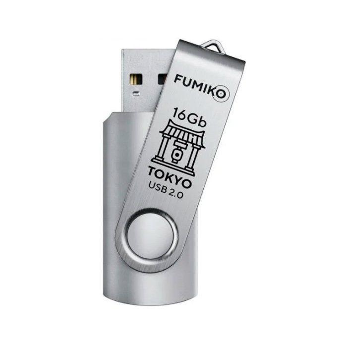 

Флешка Fumiko Tokyo 16ГБ Silver (FTO-28), Tokyo