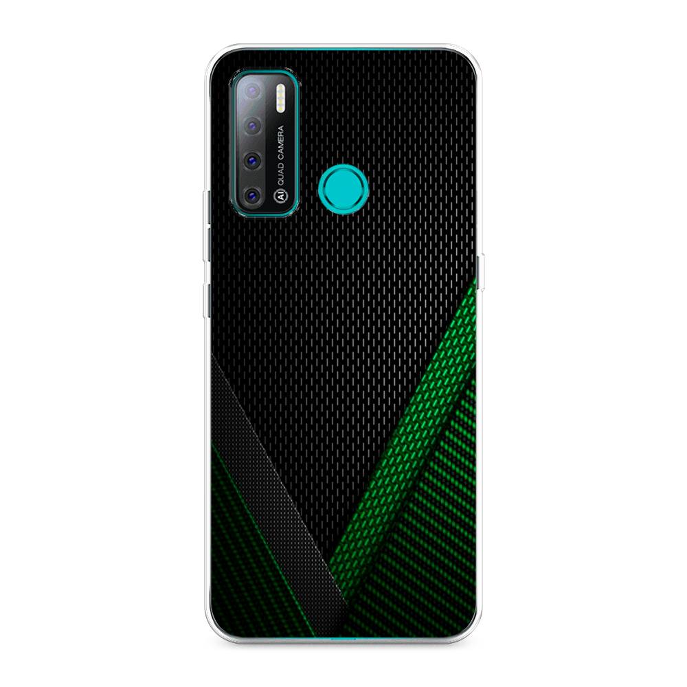 

Чехол Awog на Tecno Pouvoir 4 "Зеленый карбон", Разноцветный, 300350-3