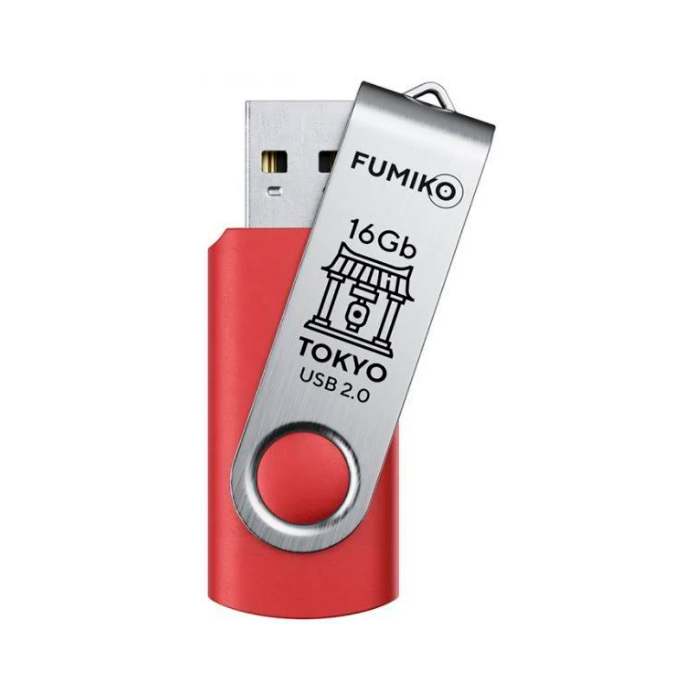 

USB-флешка Fumiko Tokyo USB 2.0 Red FU16TORED-01 / FTO-13 16GB, Tokyo