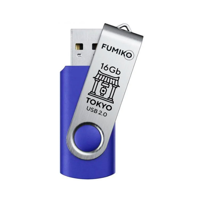 

USB-флешка Fumiko Tokyo USB 2.0 Blue FU16TOBLUE-01 / FTO-08 16GB, Tokyo