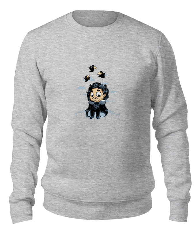 

Свитшот унисекс Printio Джон сноу (игра престолов) серый XS, Джон сноу (игра престолов)