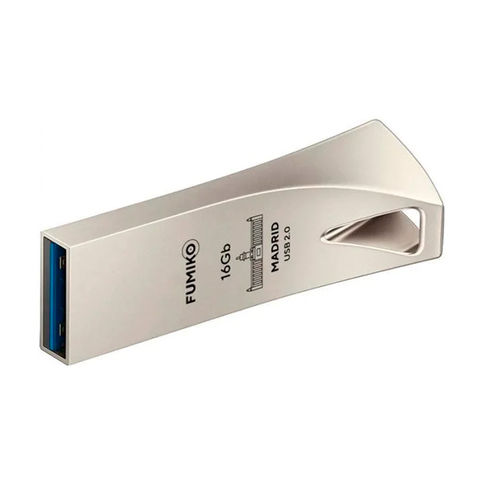 

Флешка Fumiko Madrid 16ГБ Silver (FMD-03), Madrid