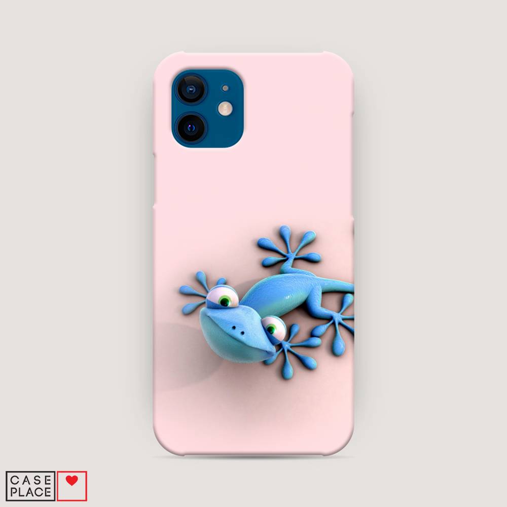 

Пластиковый чехол "Голубая ящерка" на Apple iPhone 12, 12520-1