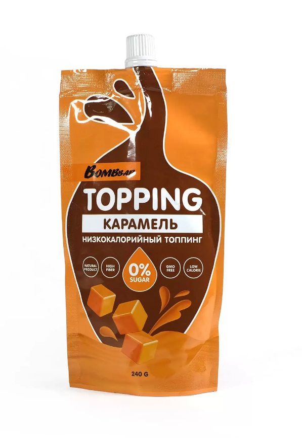 Соус Карамель Bombbar Topping soft caramel, без сахара, 5 шт х 240 г