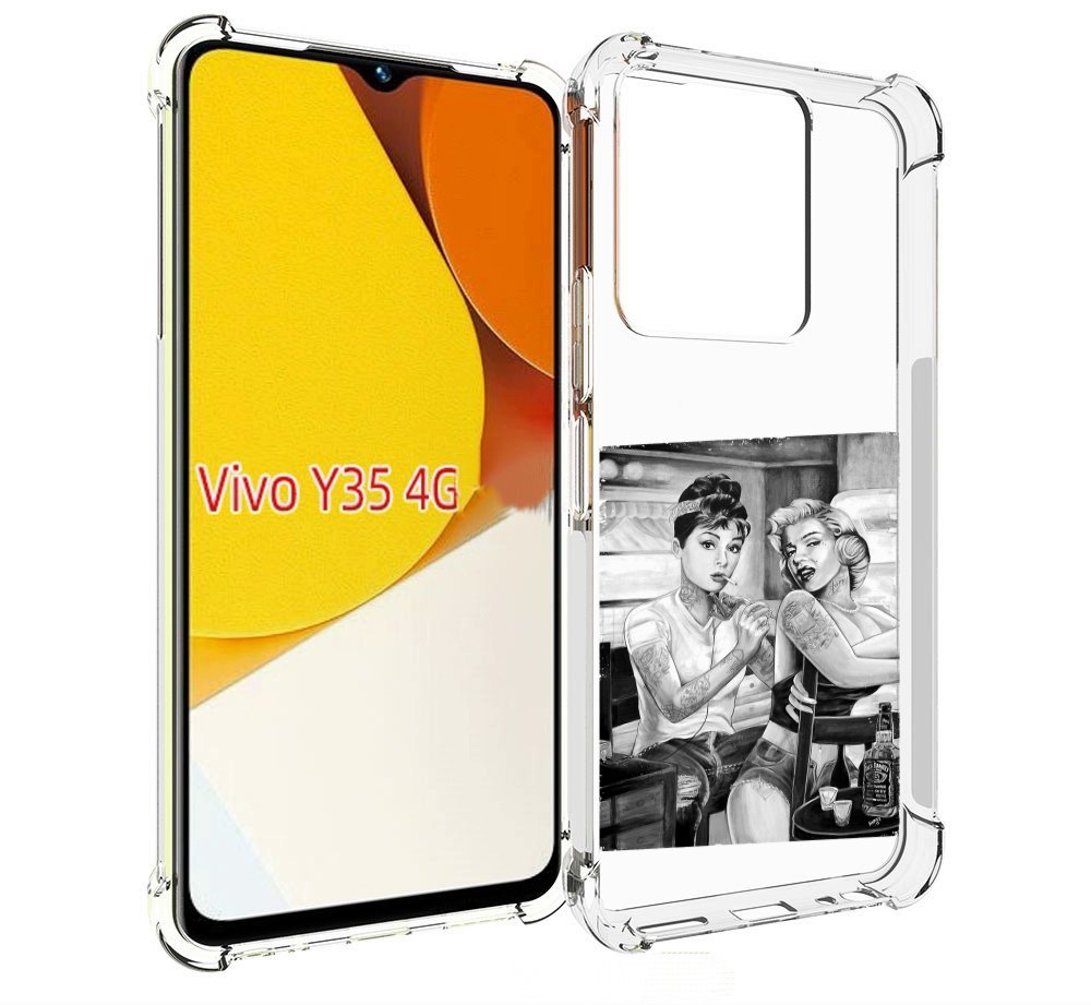 

Чехол MyPads тату мастер для Vivo Y35 4G 2022 / Vivo Y22, Прозрачный, Tocco