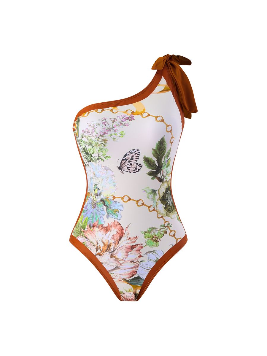 

Купальник слитный женский WASABI TREND WO-00191 бежевый/коричневый XL, WO-00191