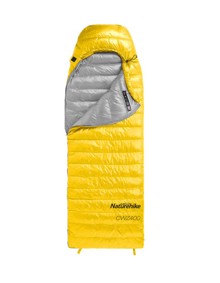 

Мешок спальный Naturehike Ultralight CW400 M , 220х85 см, (правый) (ТК: +5°C), желтый, Ultralight CW400