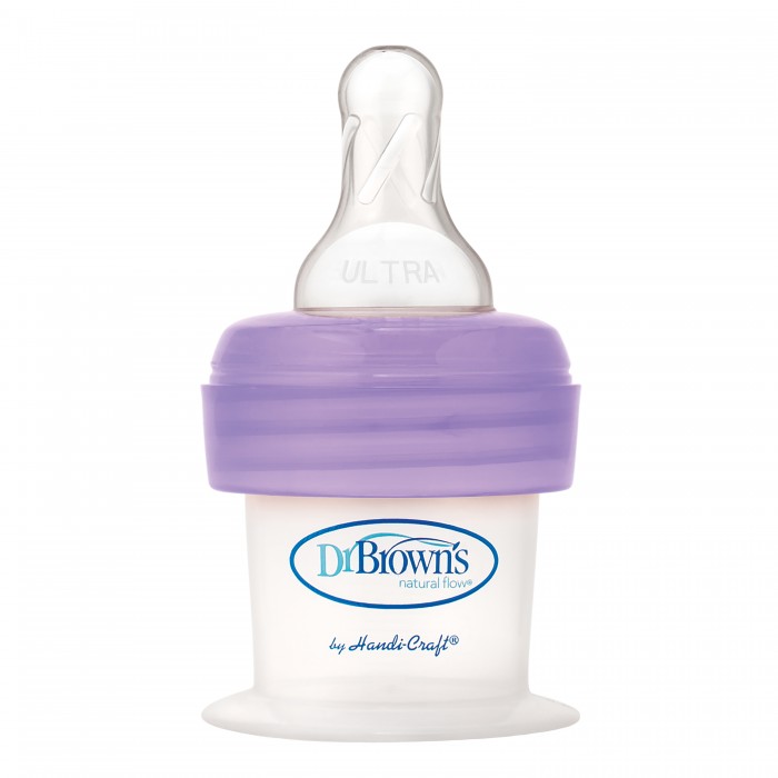 Бутылочка, DrBrowns, First Feeder для глубоко недоношенных детей 15 мл Фиолетовый
