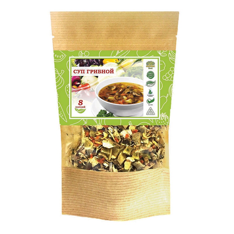 фото Organic food суп грибной, 100 гр