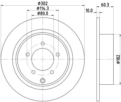 

Тормозной диск NISSHINBO ND3039K