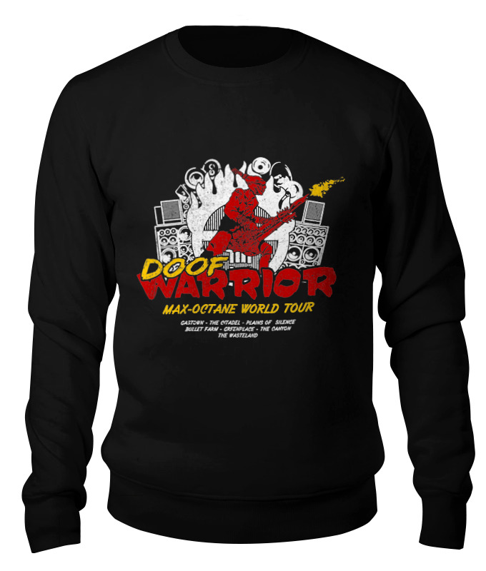 

Свитшот унисекс Printio Doof warrior. mad max черный M, Doof warrior. mad max