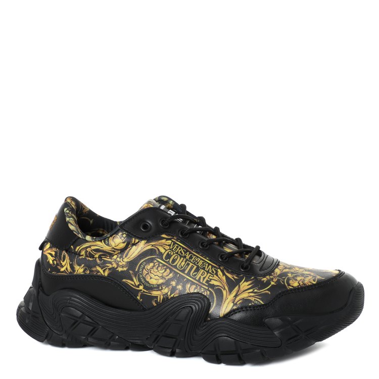 

Кроссовки мужские Versace Jeans Couture черные 42 EU, 72YA3SH3
