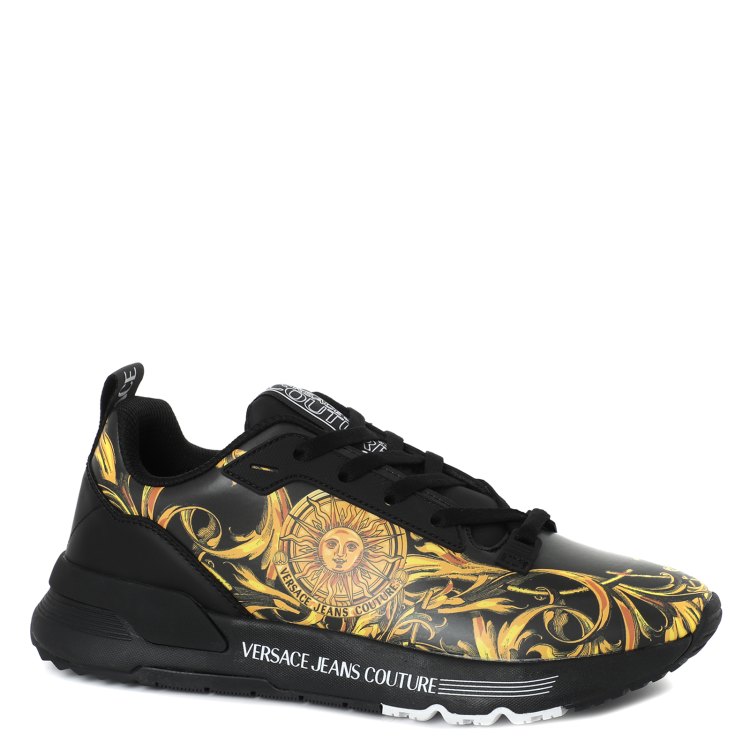

Кроссовки мужские Versace Jeans Couture черные 43 EU, 72YA3SAA
