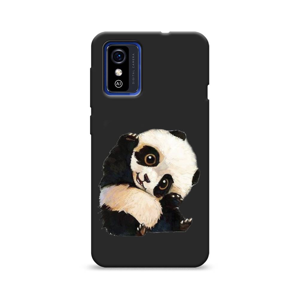 

Матовый силиконовый чехол "Большеглазая панда" на ZTE Blade L9, Большеглазая панда
