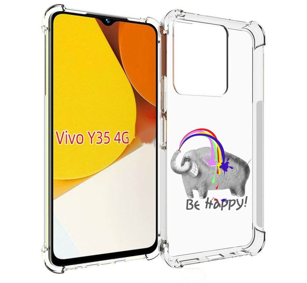 

Чехол MyPads счастливый слон для Vivo Y35 4G 2022 / Vivo Y22, Прозрачный, Tocco
